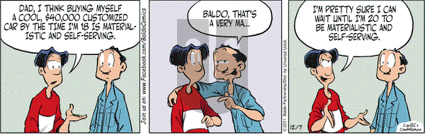 Baldo on Wednesday December 7, 2016 Comic Strip