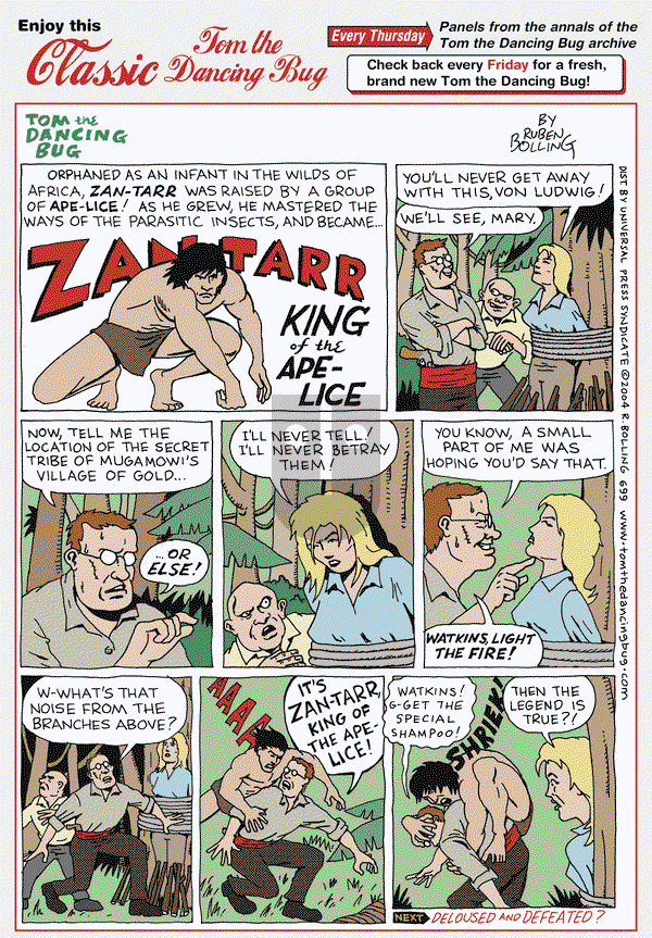 Tom the Dancing Bug on Thursday February 14, 2013 Comic Strip
