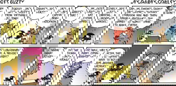 Get Fuzzy on Sunday April 10, 2011 Comic Strip