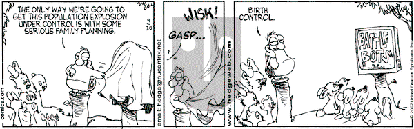 Over the Hedge on Saturday April 20, 2002 Comic Strip