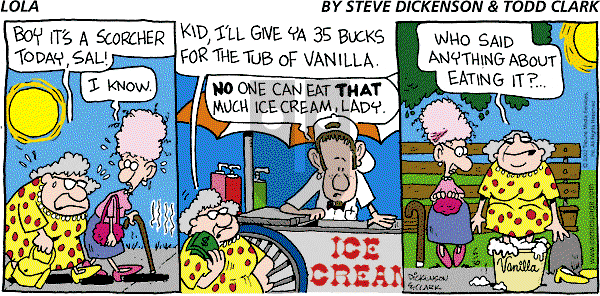 Lola on Sunday June 30, 2002 Comic Strip