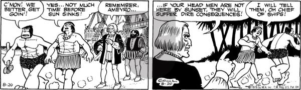 Alley Oop on Friday August 20, 1976 Comic Strip