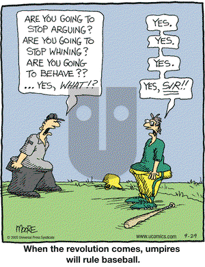 In the Bleachers on Thursday September 29, 2005 Comic Strip