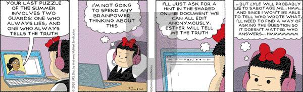 Nancy on Wednesday August 26, 2020 Comic Strip
