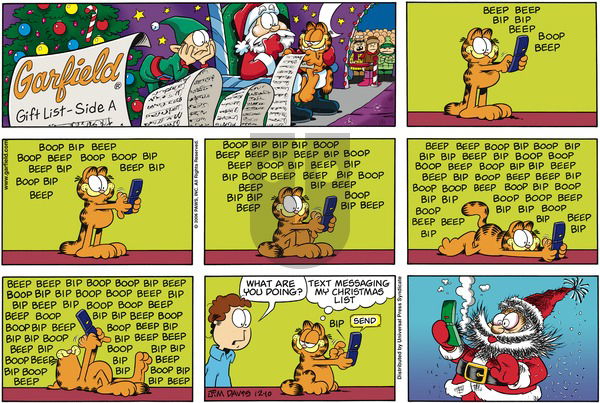Garfield on Sunday December 10, 2006 Comic Strip