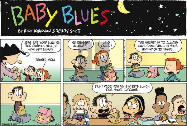 Baby Blues on Sunday December 2, 2018 Comic Strip