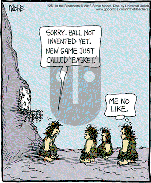 In the Bleachers on Tuesday January 26, 2016 Comic Strip