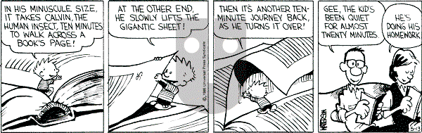 Calvin and Hobbes - Tuesday May 13, 1986 Comic Strip