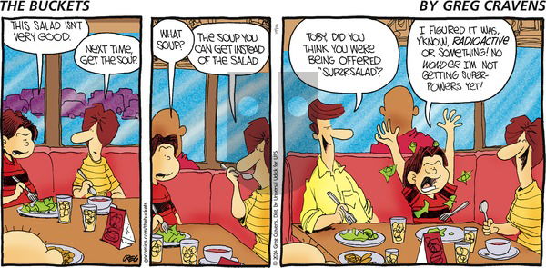The Buckets on Sunday August 31, 2014 Comic Strip