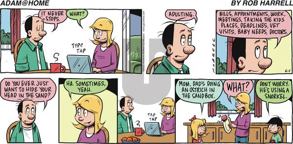 Adam@Home on Sunday June 1, 2025 Comic Strip