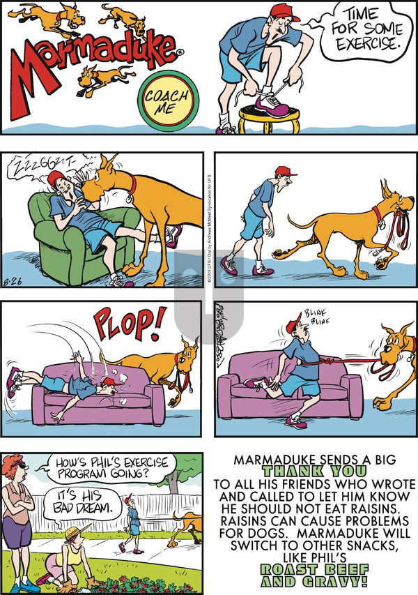 Marmaduke on Sunday August 26, 2018 Comic Strip