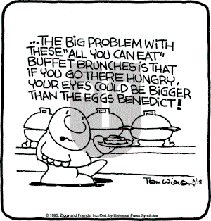 Ziggy on Thursday February 29, 1996 Comic Strip