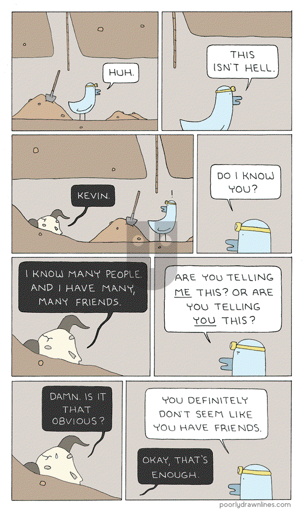 Poorly Drawn Lines on Friday June 8, 2018 Comic Strip