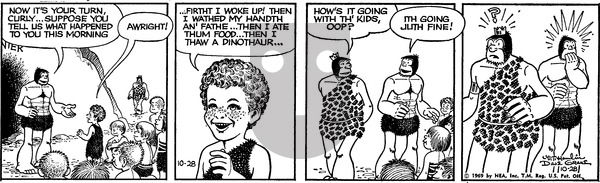 Alley Oop on Tuesday October 28, 1969 Comic Strip