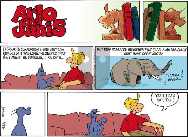 Arlo and Janis on Sunday August 26, 2012 Comic Strip