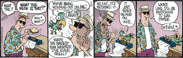 Monty on Thursday November 21, 2019 Comic Strip