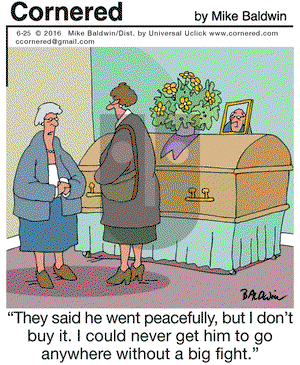 Cornered on Saturday June 25, 2016 Comic Strip