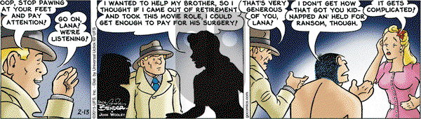 Alley Oop on Friday February 13, 2015 Comic Strip
