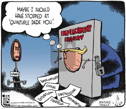 Tom Toles - Sunday September 29, 2019 Comic Strip