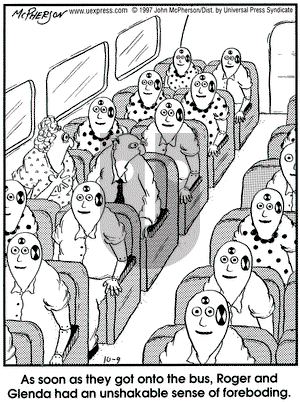 Close to Home on Thursday October 9, 1997 Comic Strip