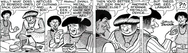 Alley Oop on Thursday September 18, 1997 Comic Strip