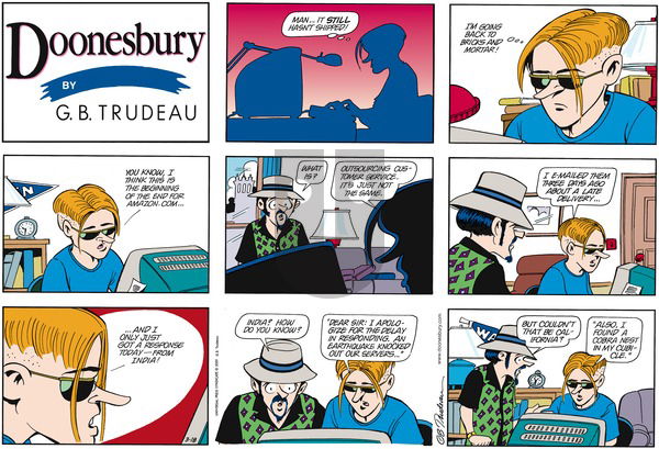 Doonesbury on Sunday March 18, 2001 Comic Strip