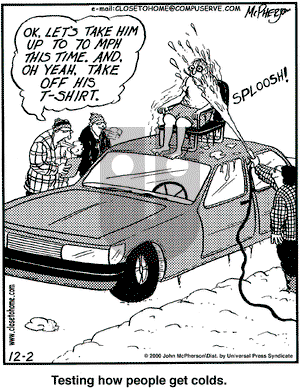 Close to Home on Saturday December 2, 2000 Comic Strip