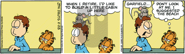 Garfield on Friday February 29, 2008 Comic Strip