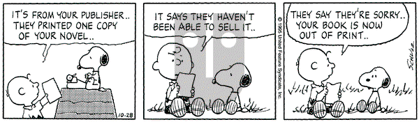 Peanuts on Saturday October 28, 1995 Comic Strip