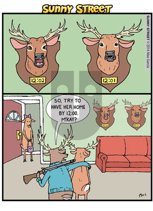 Sunny Street on Monday April 7, 2014 Comic Strip