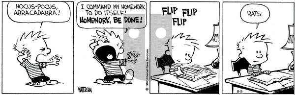 Calvin and Hobbes on Friday August 9, 1991 Comic Strip