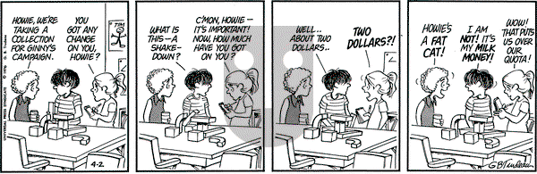 Doonesbury on Friday April 2, 1976 Comic Strip