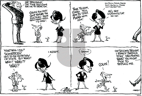 Pat Oliphant on Wednesday August 6, 2003 Comic Strip