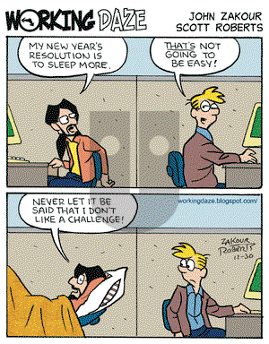 Working Daze on Tuesday December 30, 2008 Comic Strip