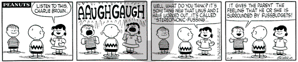 Peanuts - Monday January 7, 1957 Comic Strip