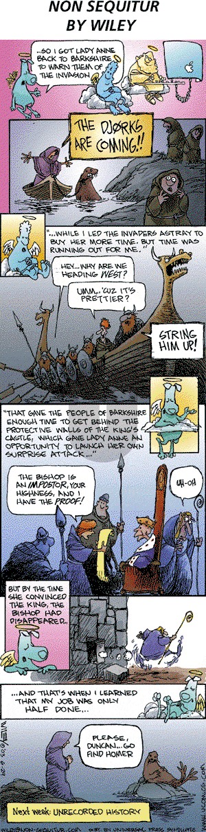 Non Sequitur on Sunday June 29, 2003 Comic Strip