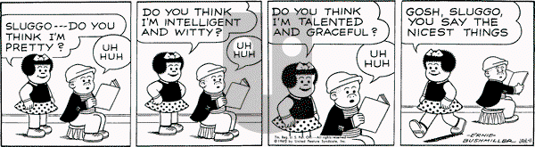 Nancy on Saturday January 11, 1969 Comic Strip