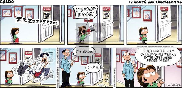 Baldo on Sunday November 17, 2013 Comic Strip