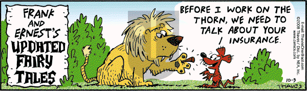 Frank and Ernest - Friday October 3, 2008 Comic Strip