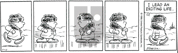 Peanuts on Wednesday January 11, 1995 Comic Strip