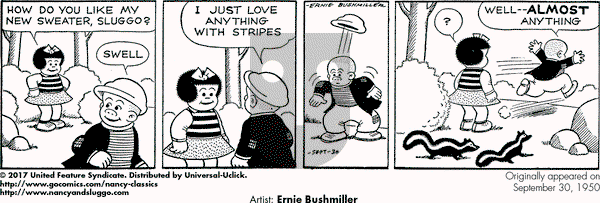 Nancy Classics on Saturday September 30, 2017 Comic Strip