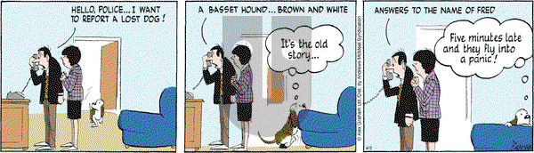 Fred Basset on Wednesday April 2, 2025 Comic Strip