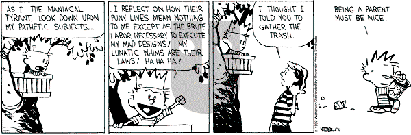 Calvin and Hobbes - Monday May 11, 1992 Comic Strip