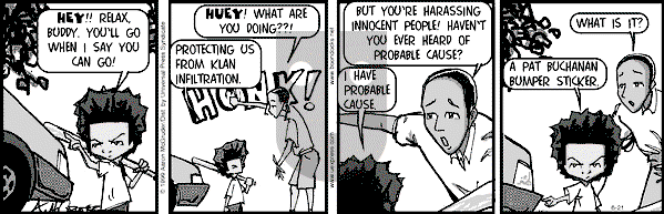 The Boondocks - Monday January 22, 2007 Comic Strip