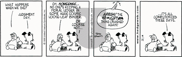 Over the Hedge on Monday September 14, 1998 Comic Strip