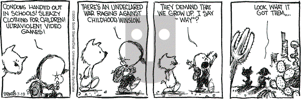 Prickly City on Monday July 19, 2004 Comic Strip