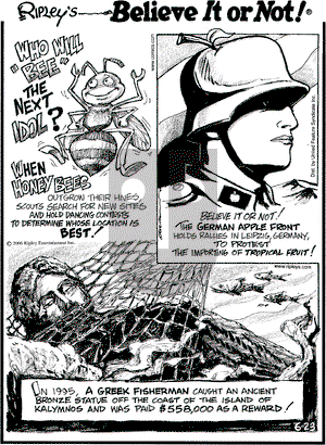 Ripley's Believe It or Not on Friday June 23, 2006 Comic Strip