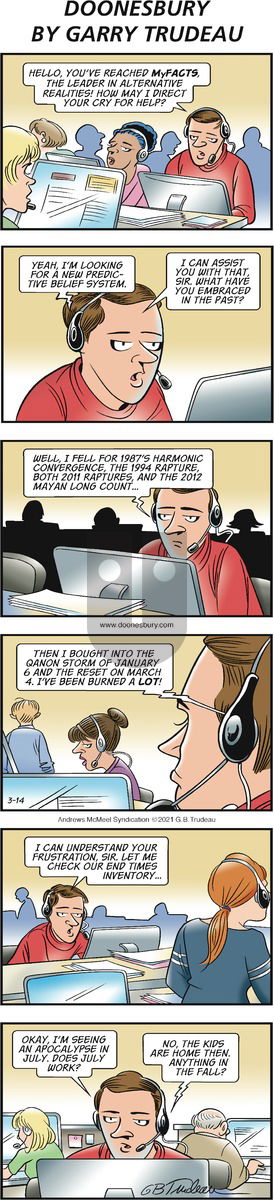 Doonesbury - Sunday March 14, 2021 Comic Strip