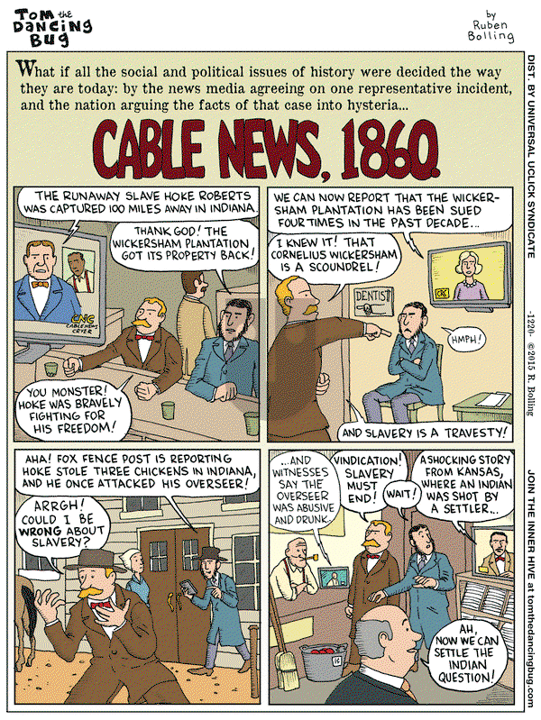 Tom the Dancing Bug on Friday January 9, 2015 Comic Strip