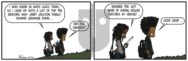 The Boondocks on Thursday September 18, 2003 Comic Strip